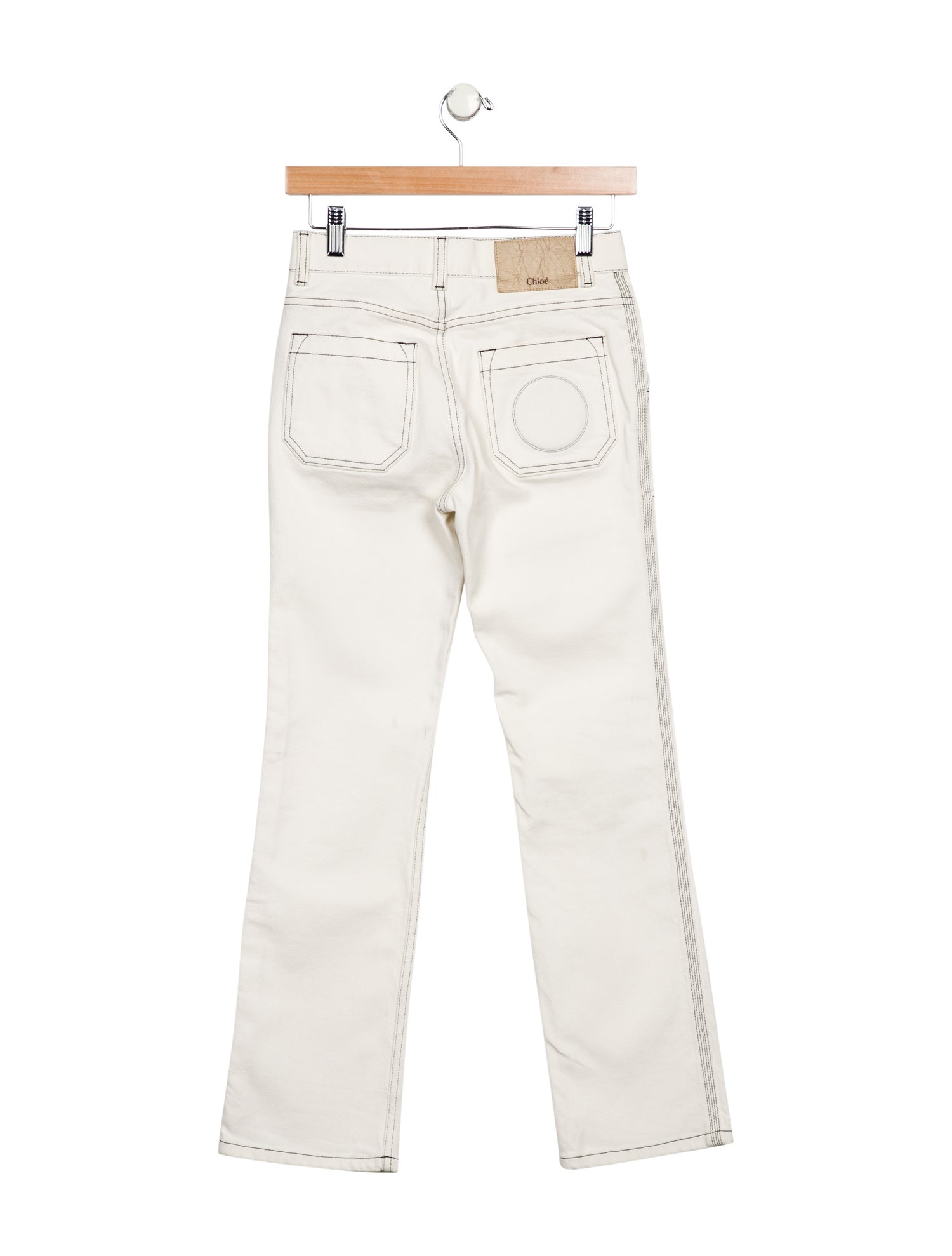 Chloé Mid-Rise Straight Leg Jeans